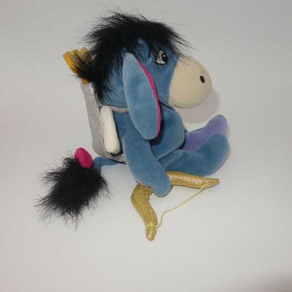 Disney Store Exclusive Eeyore Cupid Mini Bean Bag 9" Plush Winnie the Pooh - Picture 4 of 6